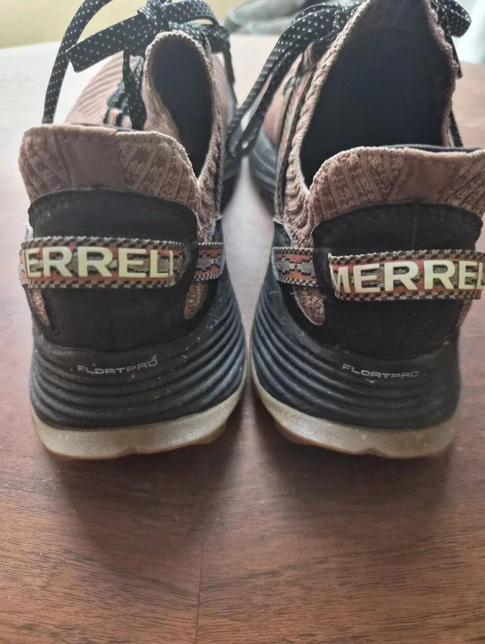 Merrell Women's Rust Brown Knit Trail Running Shoes Size 7